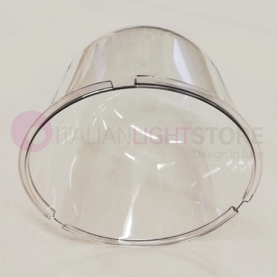 DIONE Diffusore Policarbonato Trasparente d. 15,5 Ricambio R7380DT GARDENLIGHT - Immagine 2 di 4