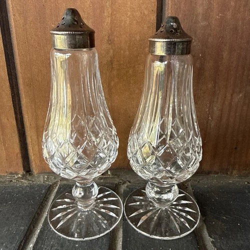 PairVintage Waterford Crystal Lismore Salt and Pepper Shakers