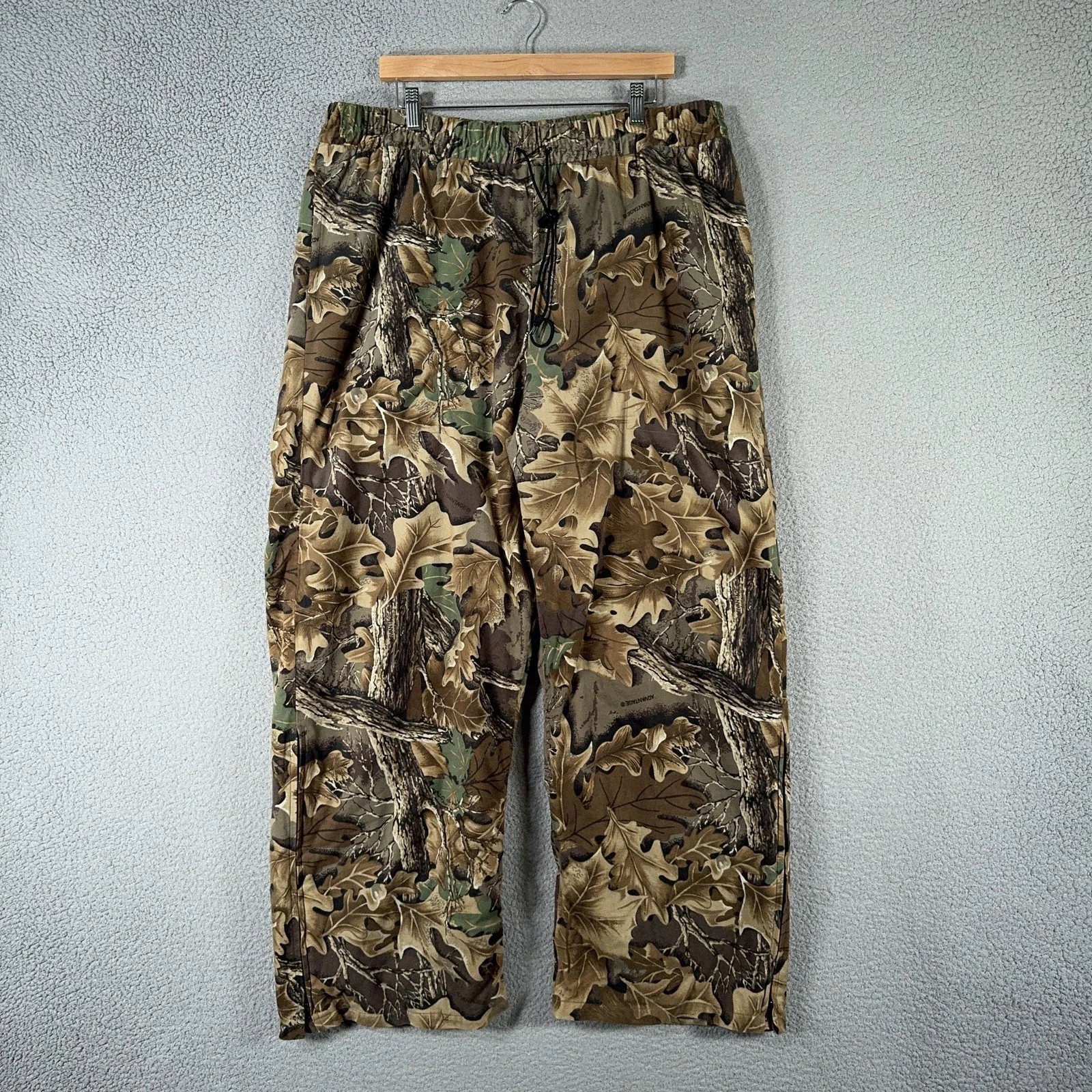 Walls Realtree Advantage Camo Pants 2XL Waterproof Breathable Zip Hem 39x29.5