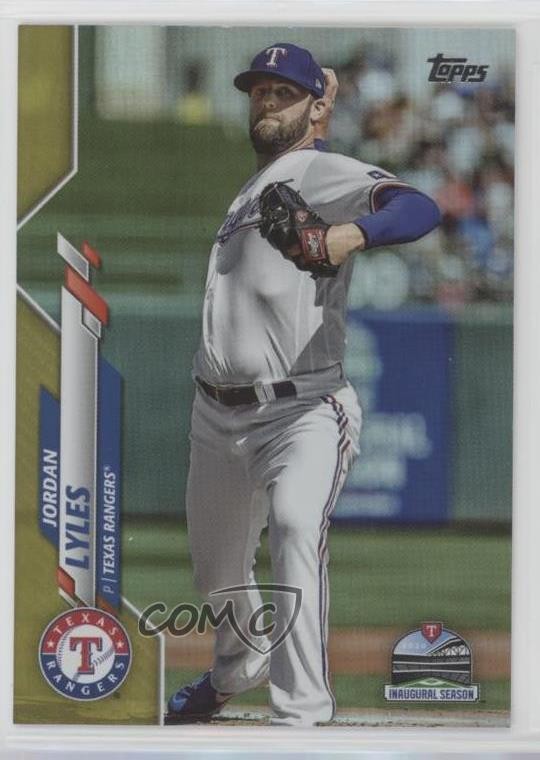 2020 Topps Update Gold Foil Jordan Lyles #U-212 07b0