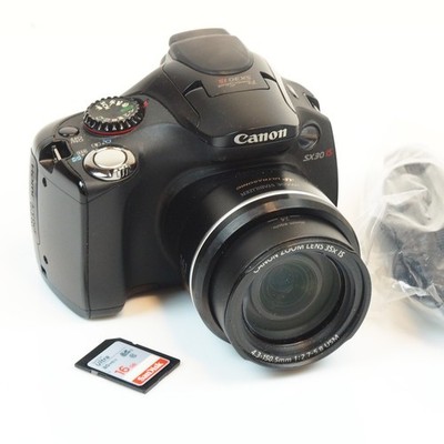 Canon SX30 IS digital camera with 2GB card, tested and works