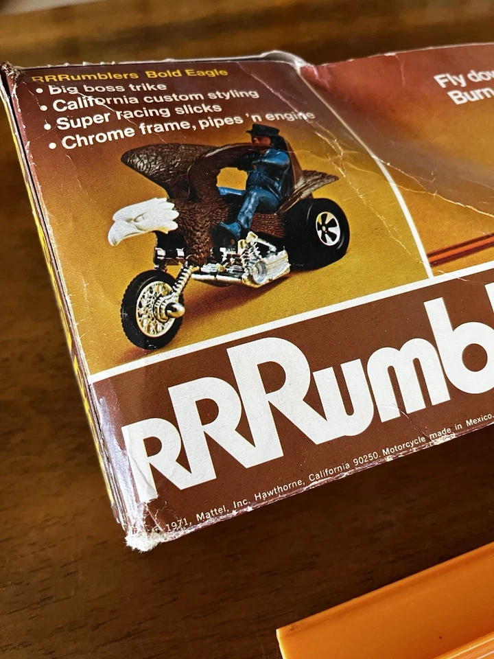 1971 Mattel SUPER RRRUMBLERS “Bold Eagle” Track Rider Set – Vintage – With Box - Image 4 of 4