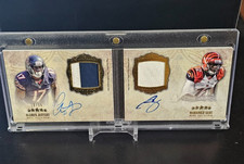 Libro de parches automáticos dobles Topps Five Star 2012 10/15 Mohamed Sanu y Alshon Jeffery