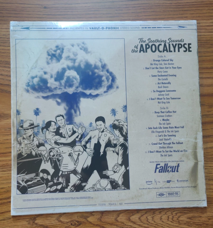 Fallout: The Soothing Sounds Of The Apocalypse Vinyl Soundtrack LP Blue Smoke - Image 2 of 2