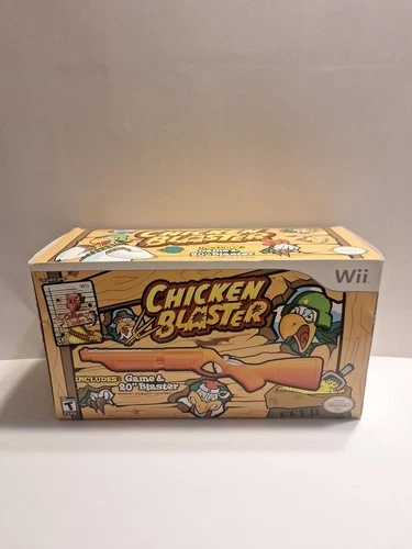 Chicken Blaster with 20" Blaster Rifle Nintendo Wii Game Brand New Sealed