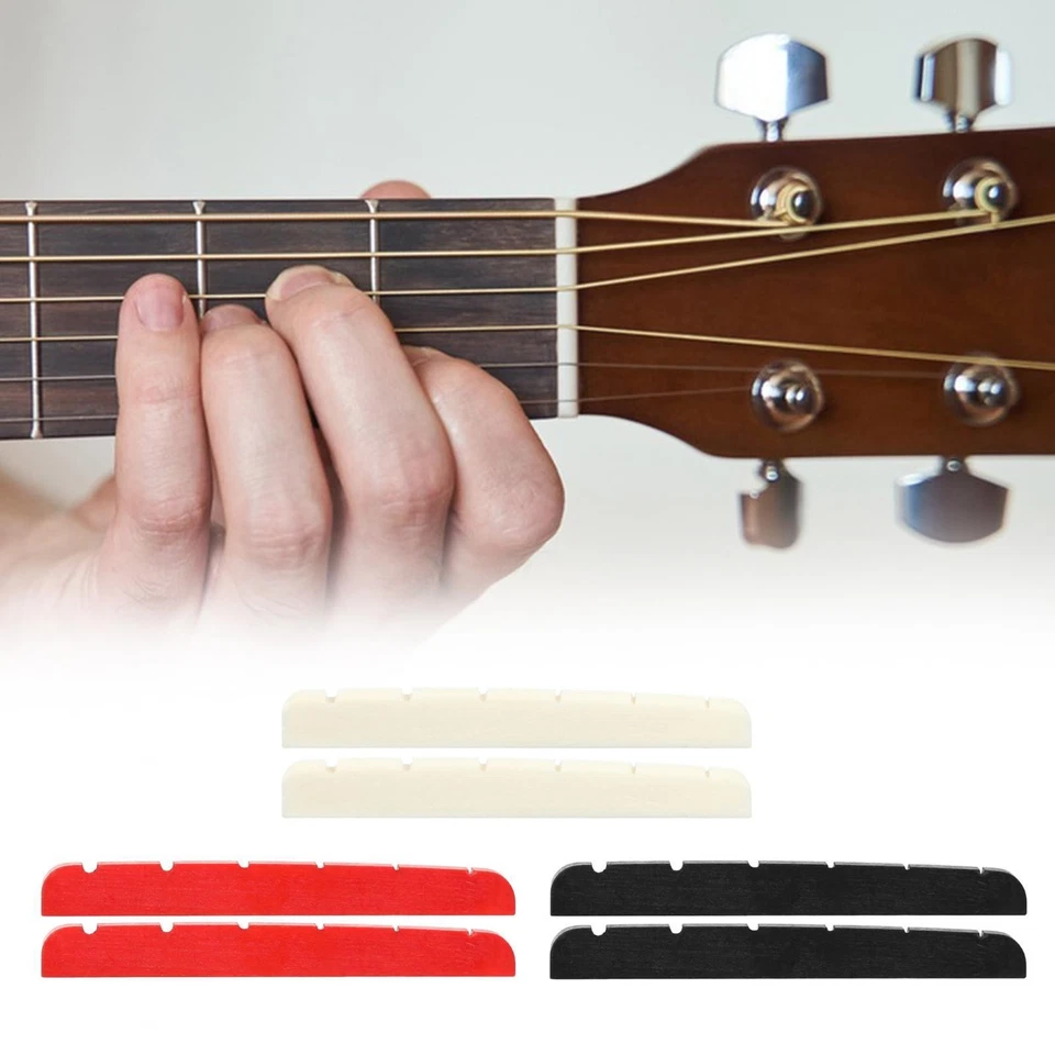 Écrou de guitare électrique à fente en os, 2x42mm, 42x3.5x4.5mm pour - Photo 1/1