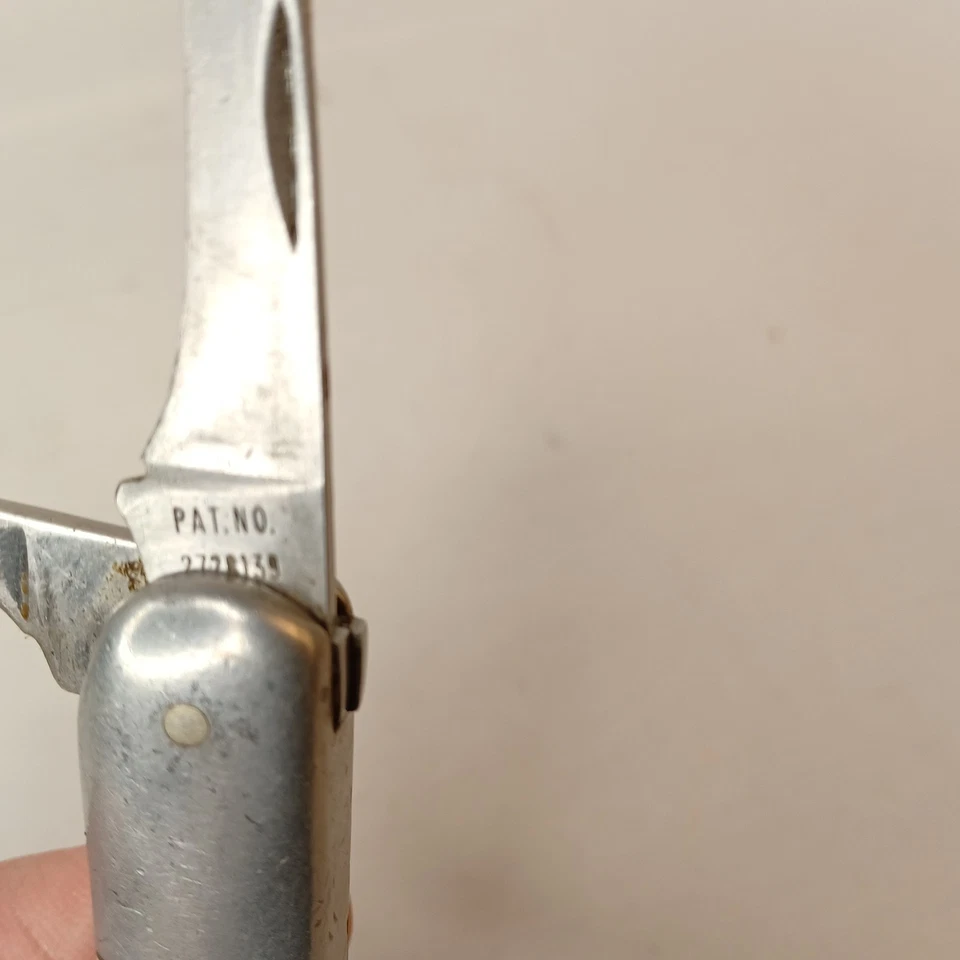 Navaja de bolsillo Carter’s By Queen imitación hueso y mango de aluminio 2728139 Foto 4 de 4