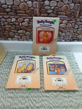 3 - Vintage Teddy Ruxpin Books And Cassette Tapes 1985 With Original Box