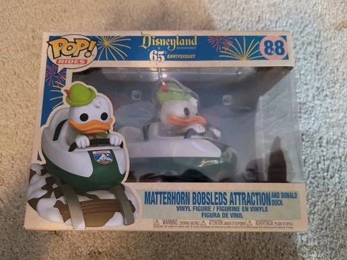 Funko Pop! 88 Matterhorn Bobsleds Attraction And Donald Duck Disneyland Resort