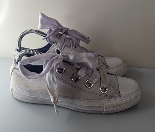 CONVERSE Mujer Chuck Taylor All Star Platino Puro Talla Reino Unido 5 Usado - Imagen 5 de 8