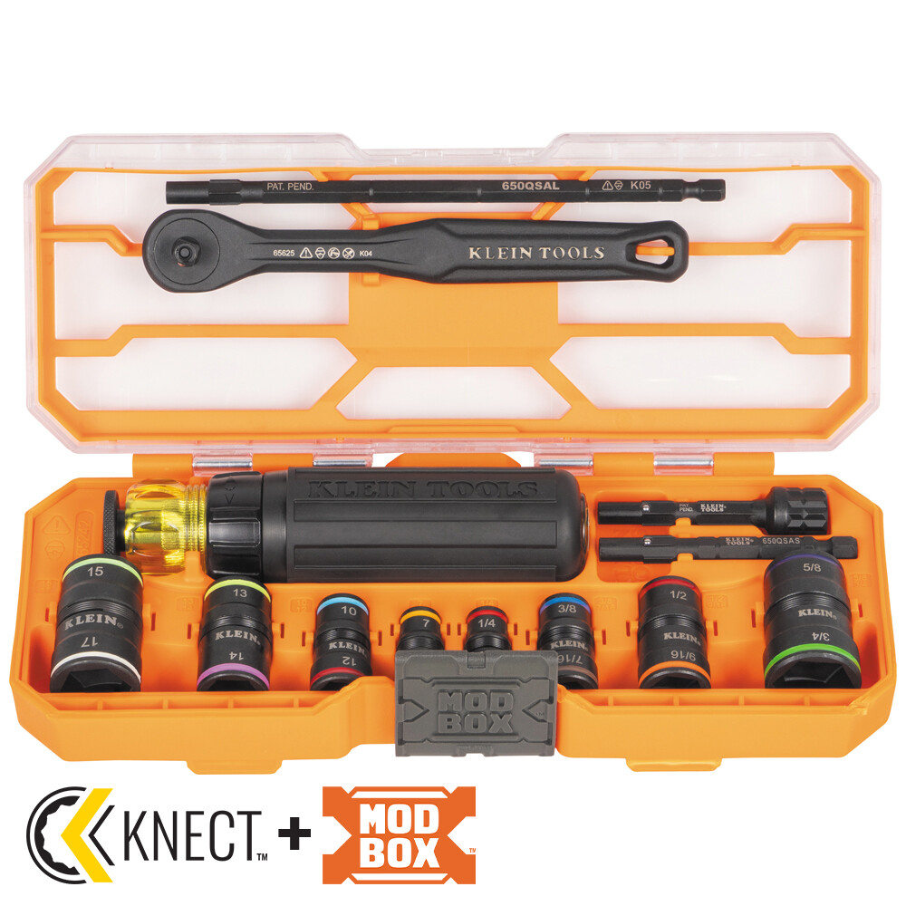 Klein Tools 65242 Flip-16 KNECT Ratcheting Impact Flip Socket