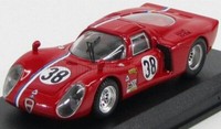 Best Model 1/43 Alfa Romeo 33.2 Coupe 38 Test Le Mans 1968 Statisches Modell
