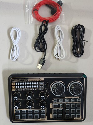 Professional Mixer SK600 Voice Changer Sound Card+Podcast
