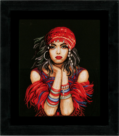 Lanarte Gypsy Girl Cross Stitch Kit - Zdjęcie 1 z 1