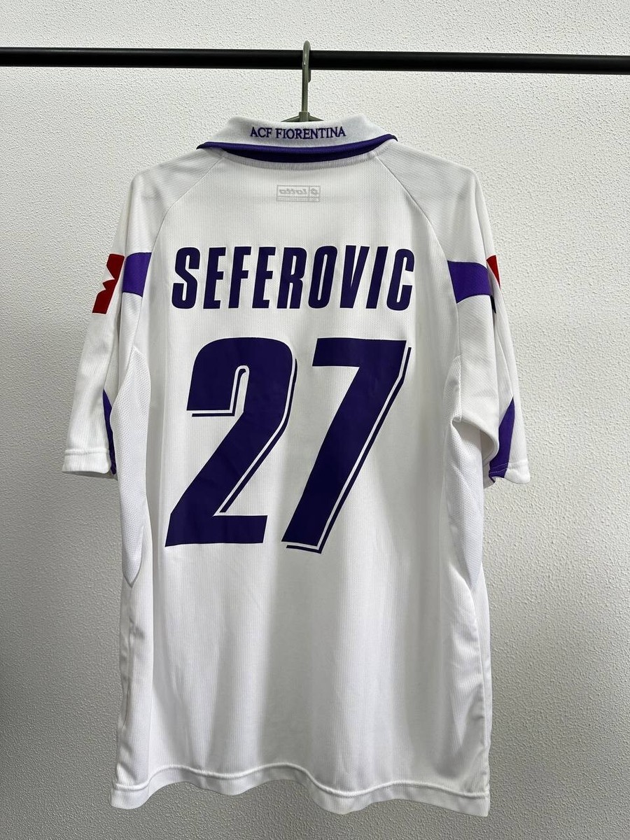Fc Fiorentina 2011-2012 Haris Seferovic #27 Away Match Worn Jersey