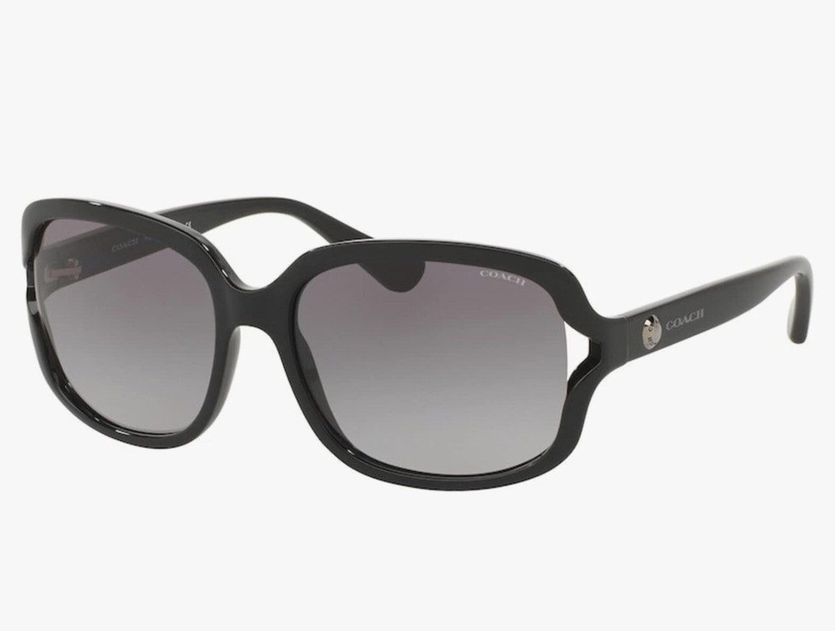 Coach L149 Sunglasses 500211-57 - Black Frame, Grey Gradient