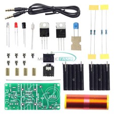 Mini Tesla Coil Plasma Electronic Music Speaker 15W 15V-24V DC 12V Finished/ DIY