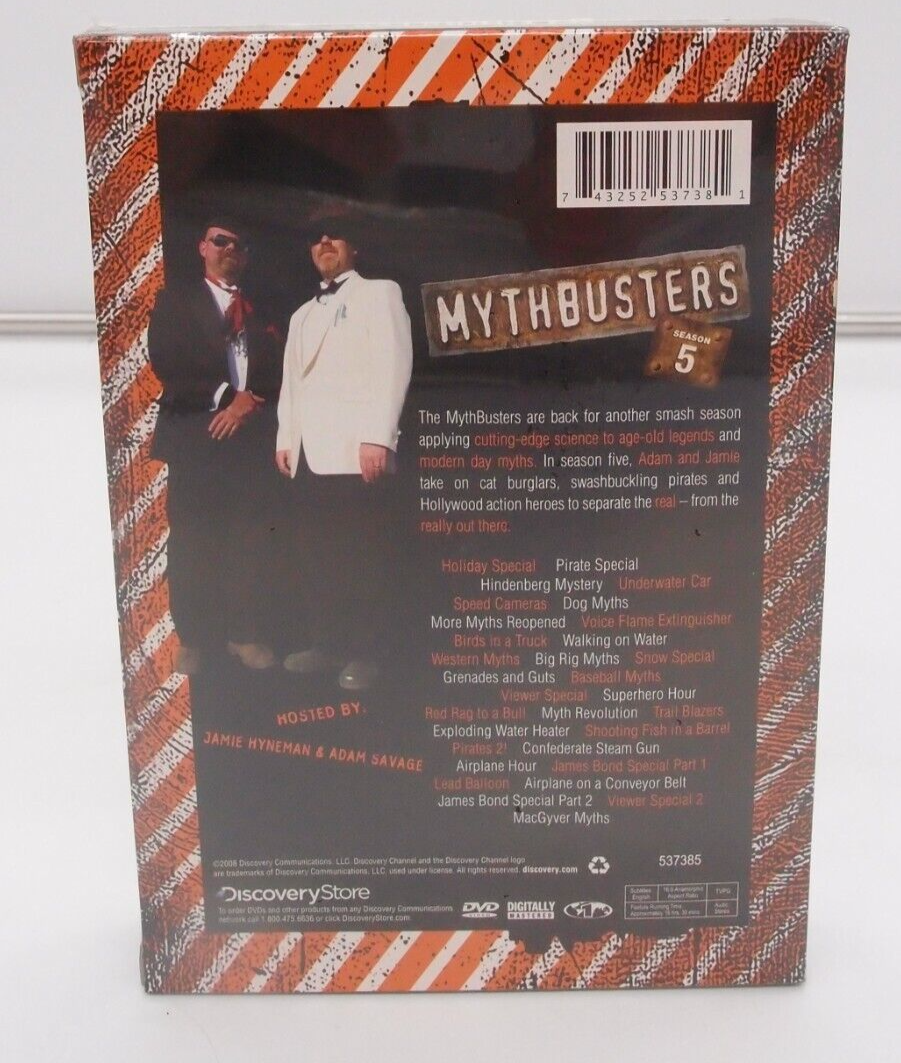 (未使用･未開封品)Mythbusters: Collection 5 [DVD] Mythbusters Season 5 DVD Set 6 Discs Discovery Region 1 USA