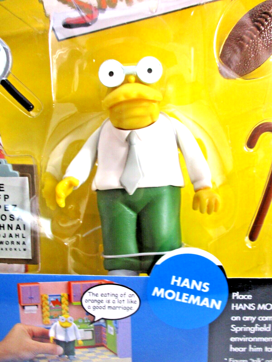HANS MOLEMAN Simpsons World OF Springfield Action Figure New