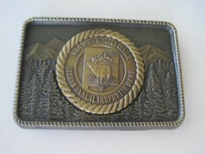 Belt Buckle NRA Whittington Center Second Annual Trophy Elk Hunt Rectangle