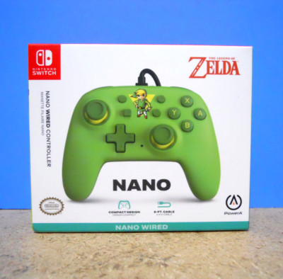 Nintendo Switch Legend of Zelda ''Link Toon'' NANO Wired Controller by PowerA New!