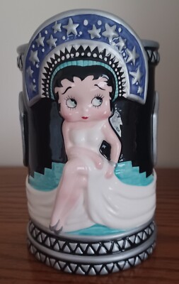 VTG 1998 KFS/FS VANDOR HANDMAADE BETTY BOOP VASE CERAMIC DECO DESIGN