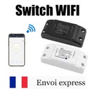 Switch WIFI - Disjoncteur sans fil - 2 fils contrôle lumière distance BLANC NOIR
