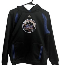 Black Ny Mets Hoodie Adidas Youth L