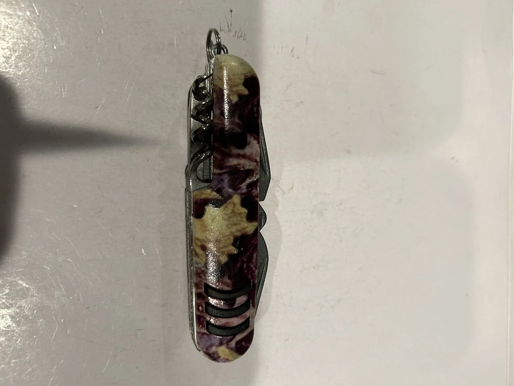 Multi Tool Camo Plastic Handle Scissors Corkscrew
