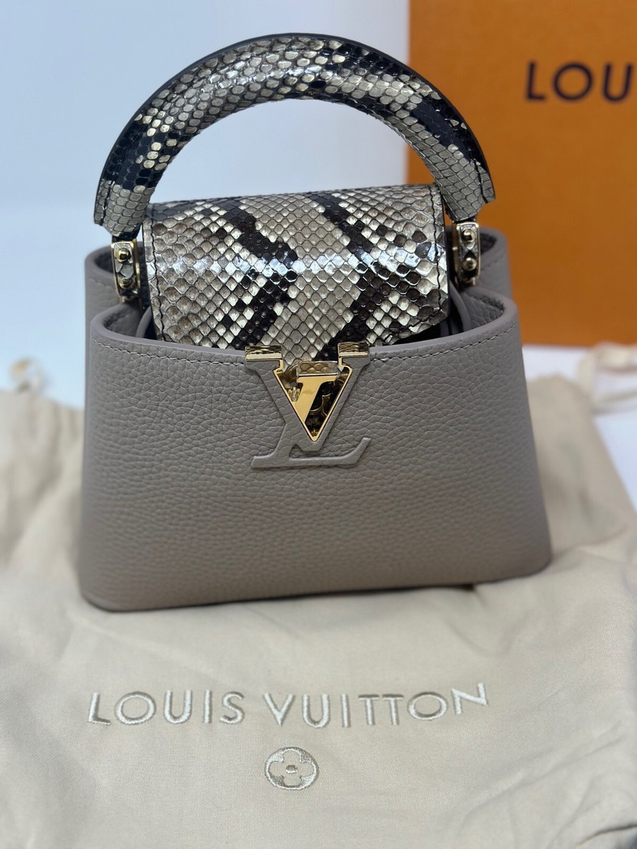 Louis Vuitton カプシーヌ　ミニ　パイソン LOUIS VUITTON EXOTIC CAPUCINES MINI WITH PYTHON LEATHER NEW | eBay