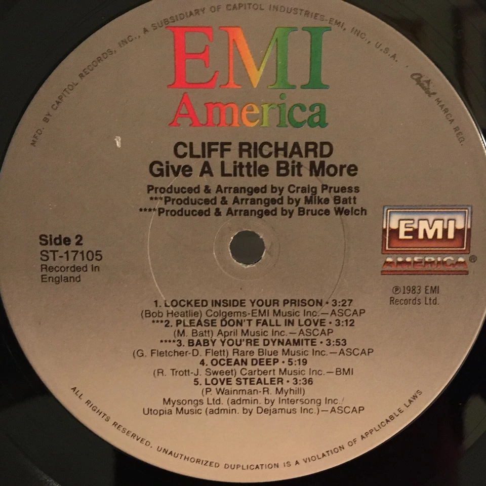 CLIFF  RICHARD                  LP      GIVE A LITTLE BIT MORE  ( PROMO ) Foto 3 de 4
