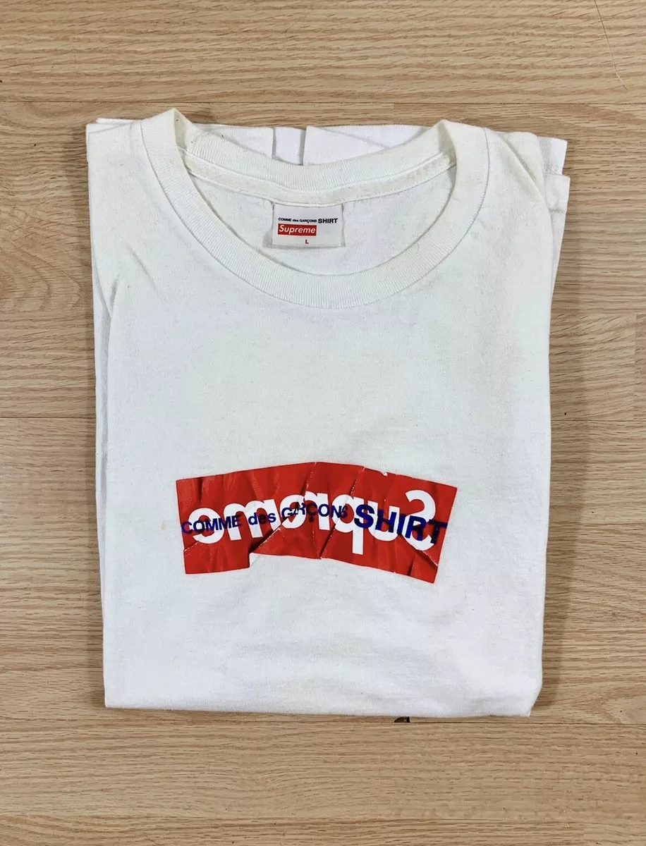 Supreme x Comme Des Garcons Box Logo SS17 Black T-shirt Tee Large