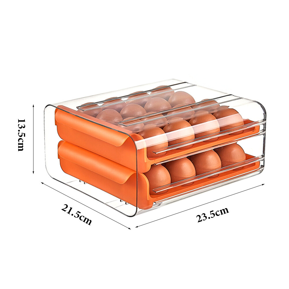 32 Grids Egg Holder Box Tray Storage Organizer Eggs Refrigerator Container Case eBay