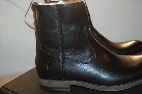 Nuevo En Caja Frye Para Hombre Botas Negras Cremallera Espalda Jacob Bota  De Cuero Italiano 8 m $378 Goodyear | eBay