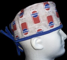 Pepsi Cans Scrub Hat Chemo Cap