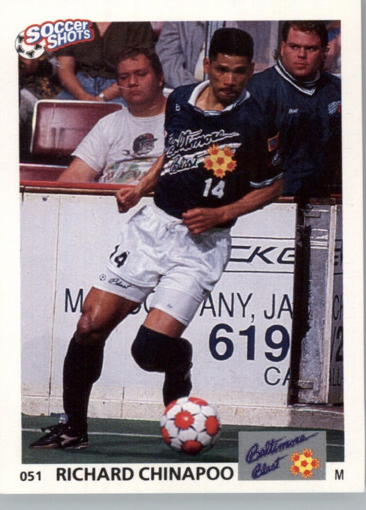 1991 Soccer Shots MSL MISL NASL NPSL - Baltimore Blast  #051 Richard Chinapoo