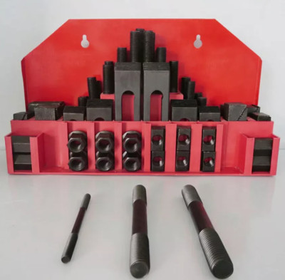 58pcs M12 Milling Machine Clamping Set Clamp Kit Tool Pressure Plate Group Iron