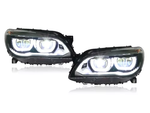 For BMW 7-Series F01 F02 2009-2015 LED Headlight Assembly Front Cold White Lamps - Picture 3 of 10