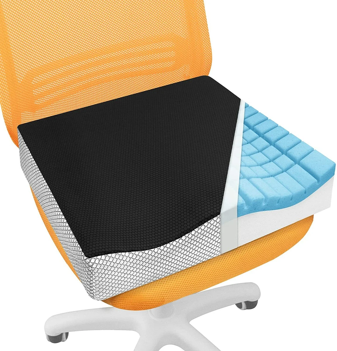 Extra Thick Seat Cushion for Office Chair Wheelchair Memory Foam