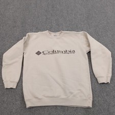 Columbia Sweatshirt Youth Extra Large Beige Long Sleeve Pullover Casual Z
