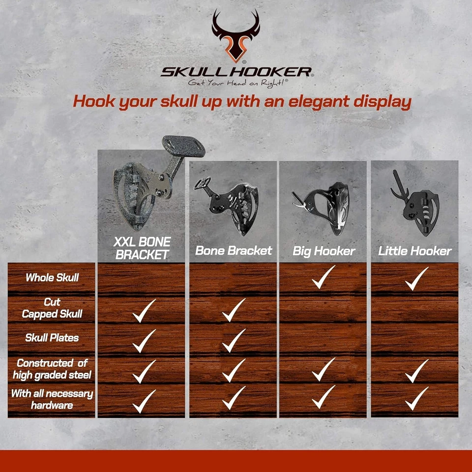 Soporte de hueso XXL soporte de pared para exhibición de trofeos - perfecto para alces y astas Foto 4 de 4