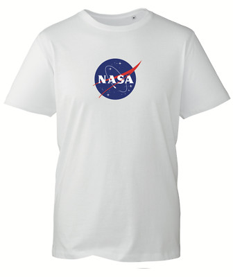NASA T-Shirt Logo Farbe Brust Apollo Space Shuttle Mond Unisex Geschenk Retro BWC