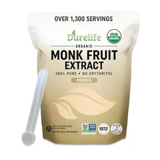 Durelife Organic 100% Pure Monk Fruit Extract Powder 15 OZ