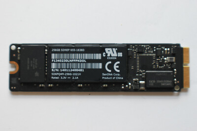 MacBook Pro 13'' A1502 SanDisk SD6PQ4M-256G-1021 SSD Drive 655-1838D