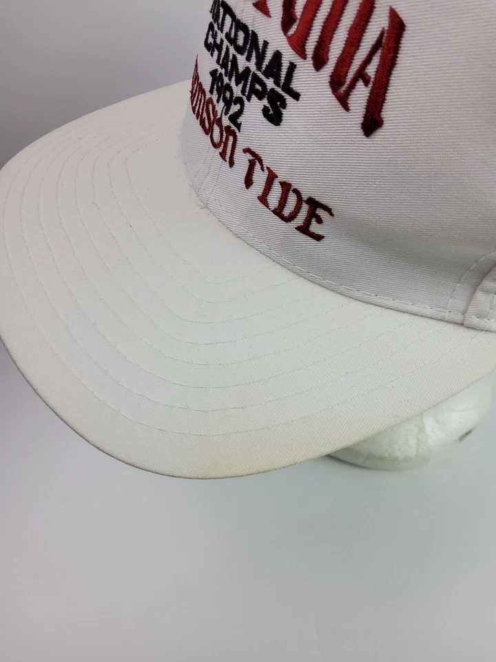 Chapéu Snapback Vintage 1992 Alabama Crimson Tide National Champs Jogo Futebol Anos 90 - Imagem 3 de 4