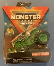 Spin Master Monster Jam Grave Digger Silver New Die Cast 1/64