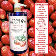 BUY 1 GET 1 50% OFF  Pharm to Table VANILLA STRAWBERRY BODY WASH HYALURONIC ACID