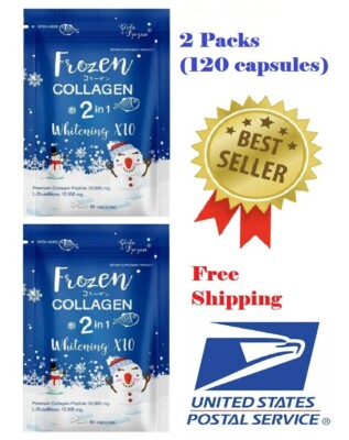 .2 Frozen Collagen 2in1 Glutathione Whitening Brightening Peptides Younger X10