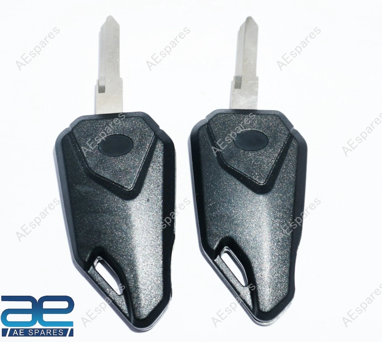 For Royal Enfield Black Color Flip Up Style Left Cut Blank Key 2 Units view 4