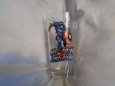 2011 Marvel Comics 12 fl oz Captain America Avengers Drinking Glass ICup